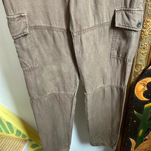 Cloth & Stone Brown Straight Leg Cargo Pants 24" - Picture 15 of 16